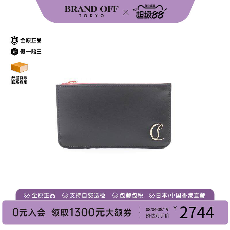 中古二奢ChristianLouboutin路铂廷女99新cardcase卡包牛皮卡包 - 实物图