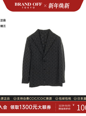 中古LV路易威登男A级95新tailored jacket修身夹克羊毛外套黑色