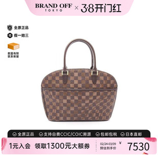 中古LV路易威登女包A级95新saria Horizontal涂层/防水帆布手提包