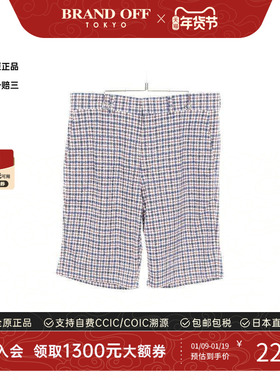 中古LV路易威登男A级95新half pants半裤棉裤子白色正品BRANDOFF
