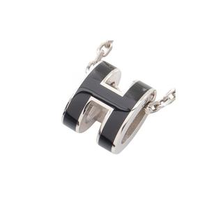 中古Hermes爱马仕女A级95新necklace项链不锈钢项链银色