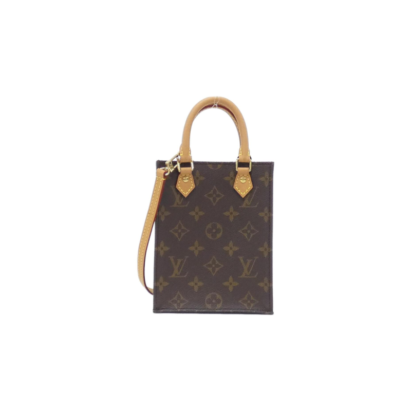 中古LV路易威登女包A级95新Petite Sac Plat琴谱包老花手提斜挎包