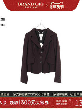 中古Celine赛琳女A级95新tailored jacket修身夹克羊毛外套红色