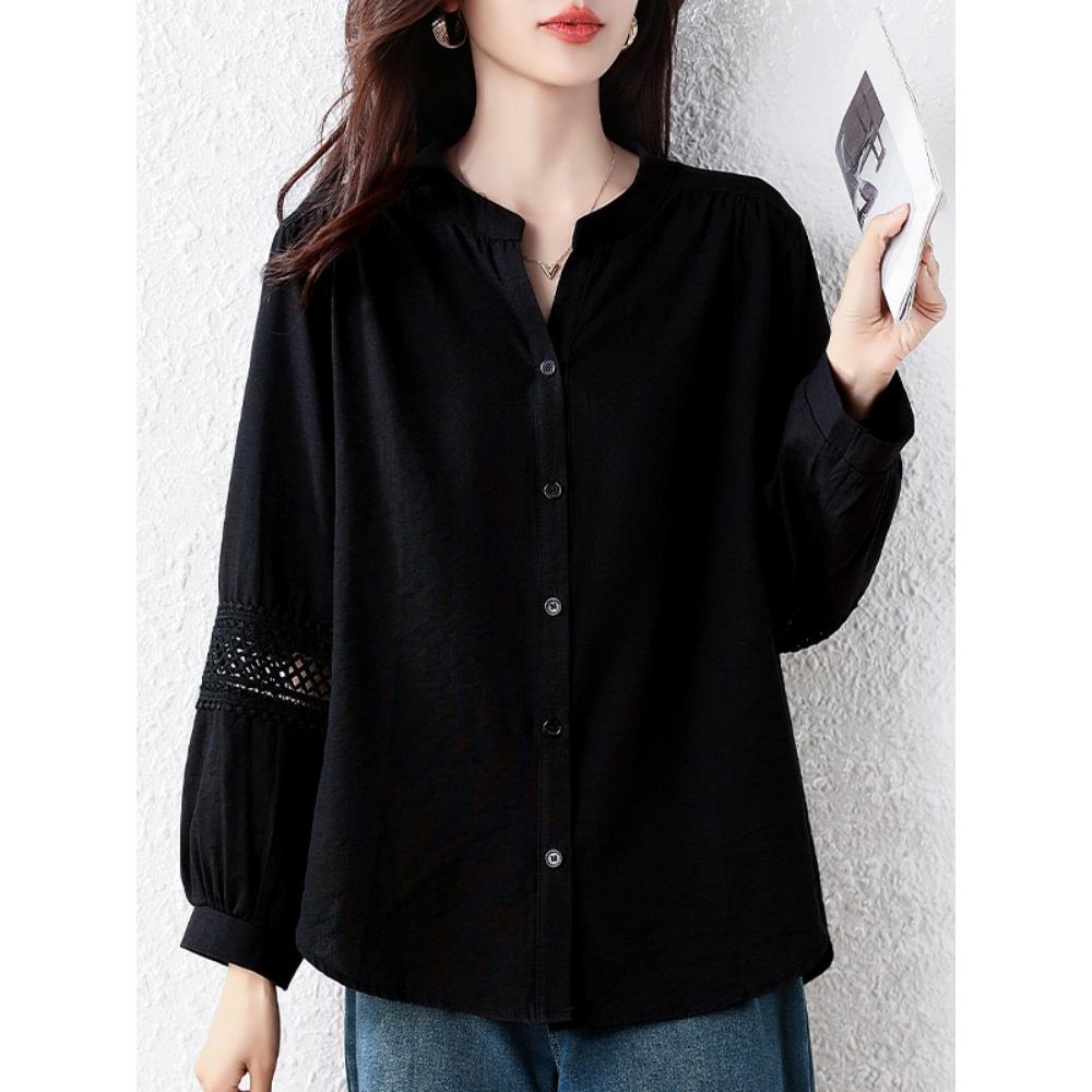 JOYIASS2025秋季新款韩版时尚显瘦宽松大码女装胖mm潮流衬衫上衣