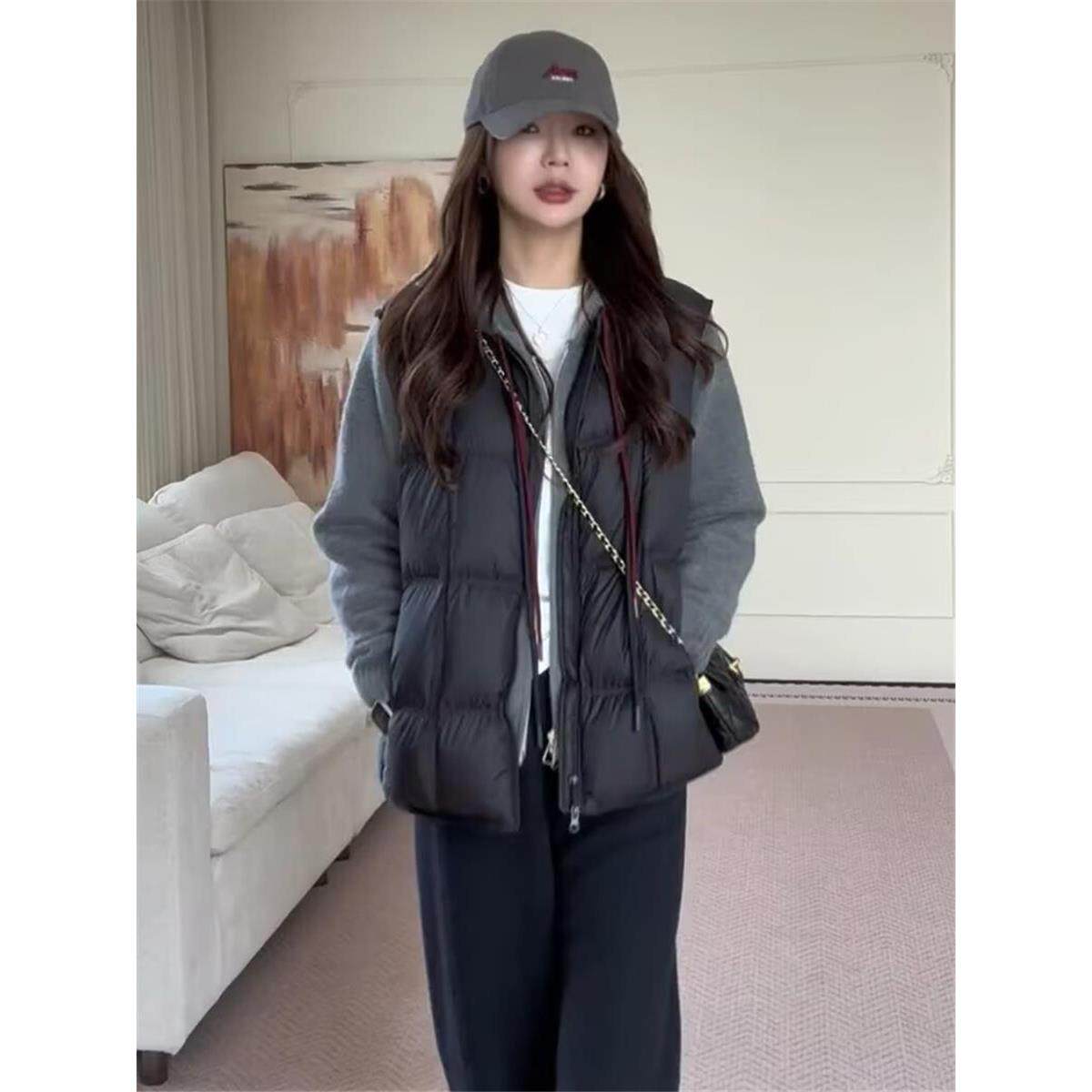 JOYIASS马甲女外穿短款2025秋冬季新款小个子时尚百搭无袖背心坎