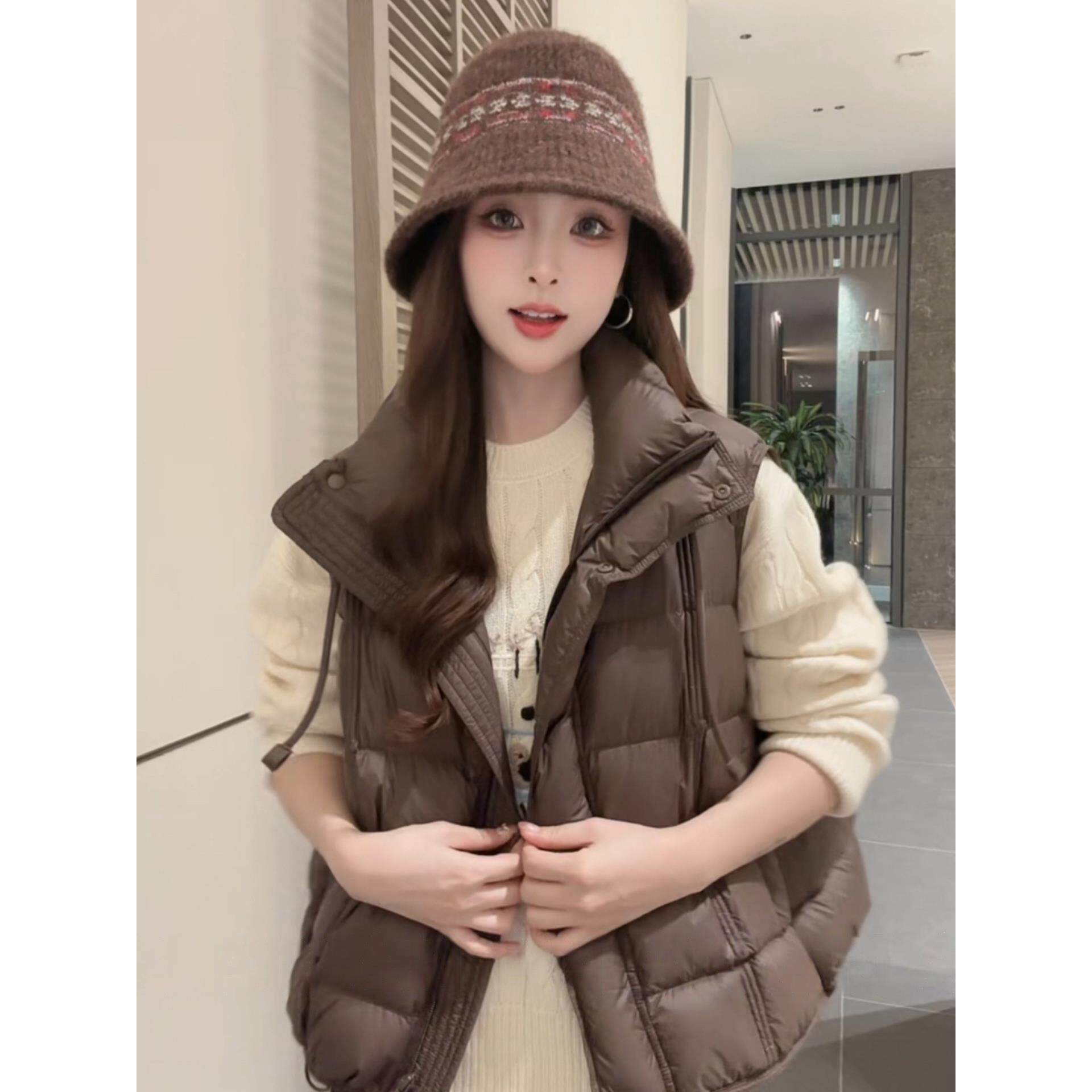 JOYIASS马甲女款2025新款小个子秋冬季通勤加厚保暖立领马夹外套