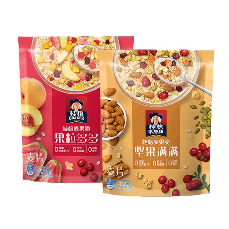 桂格多多非油炸酸奶水果燕麦片