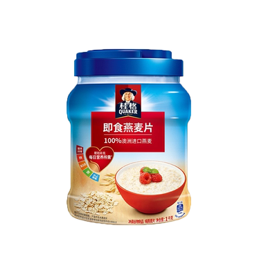 桂格即食燕麦片手提1000g2罐