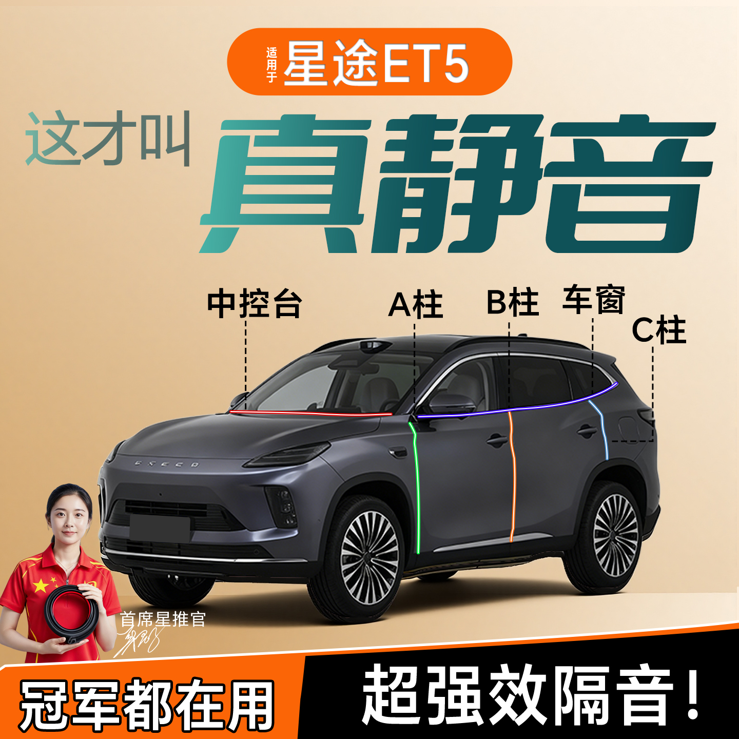 【热卖爆款】星途ET5密封条