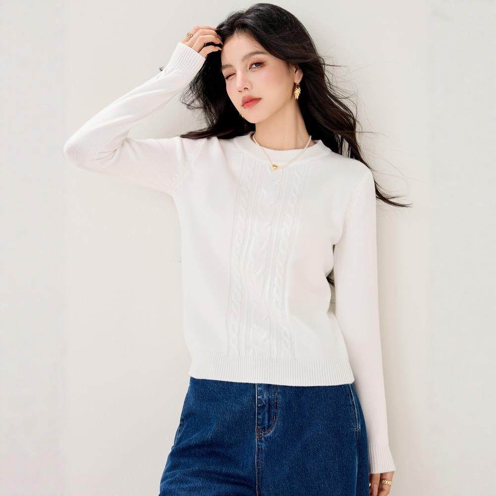 JOYIASS高级感杏色针织内搭打底衫女秋冬巨好看的独特漂亮慵懒风