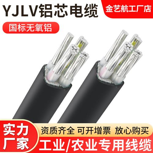 2-5芯铝芯电力电缆线10/16/25/50平方铠装铝线电线三相四线地埋线