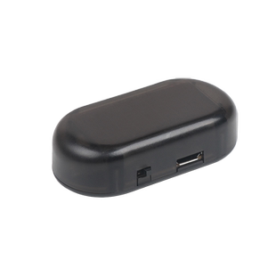 车载太阳能防盗灯仿真模拟警示闪灯报警器汽车装饰灯LED车内饰灯