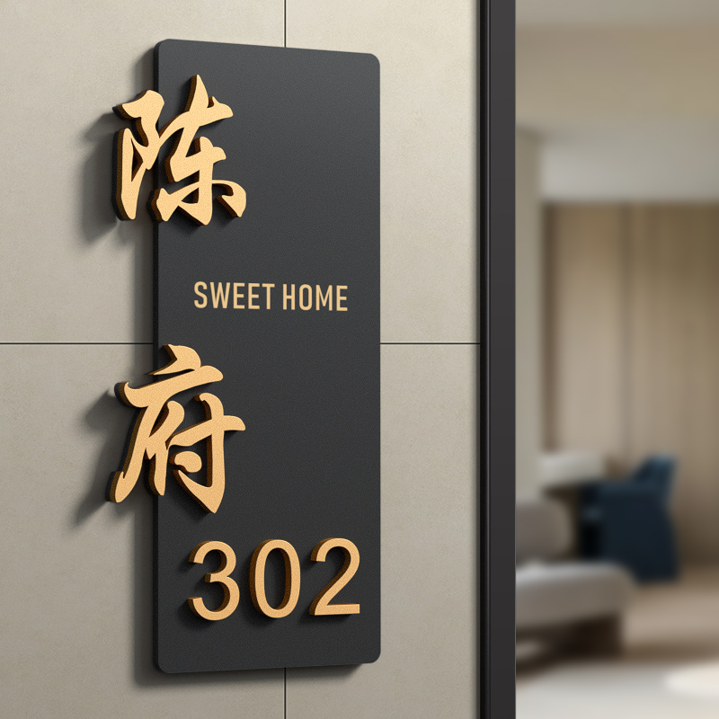 门牌家用号码牌定制创意入户门