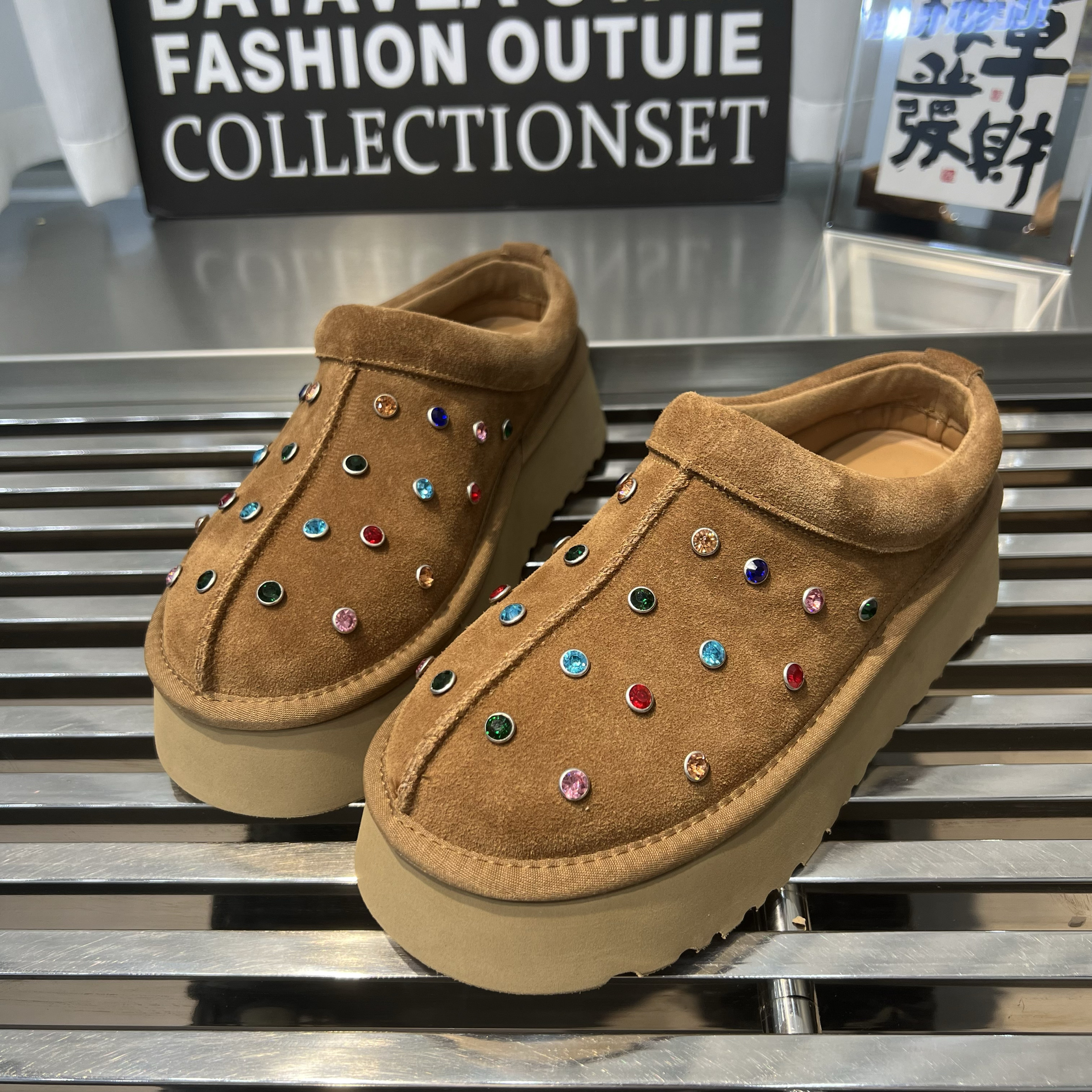 包头半拖鞋女厚底一脚蹬懒人鞋