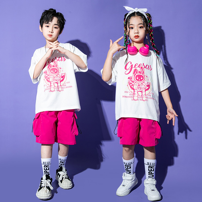 焯焯猴儿童啦啦队演出服街舞套装