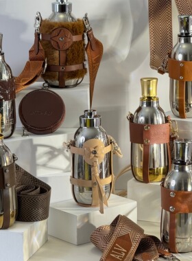 LATTA ALV美拉德色系易烊千玺同款女男高颜值户外旅行保温水杯子