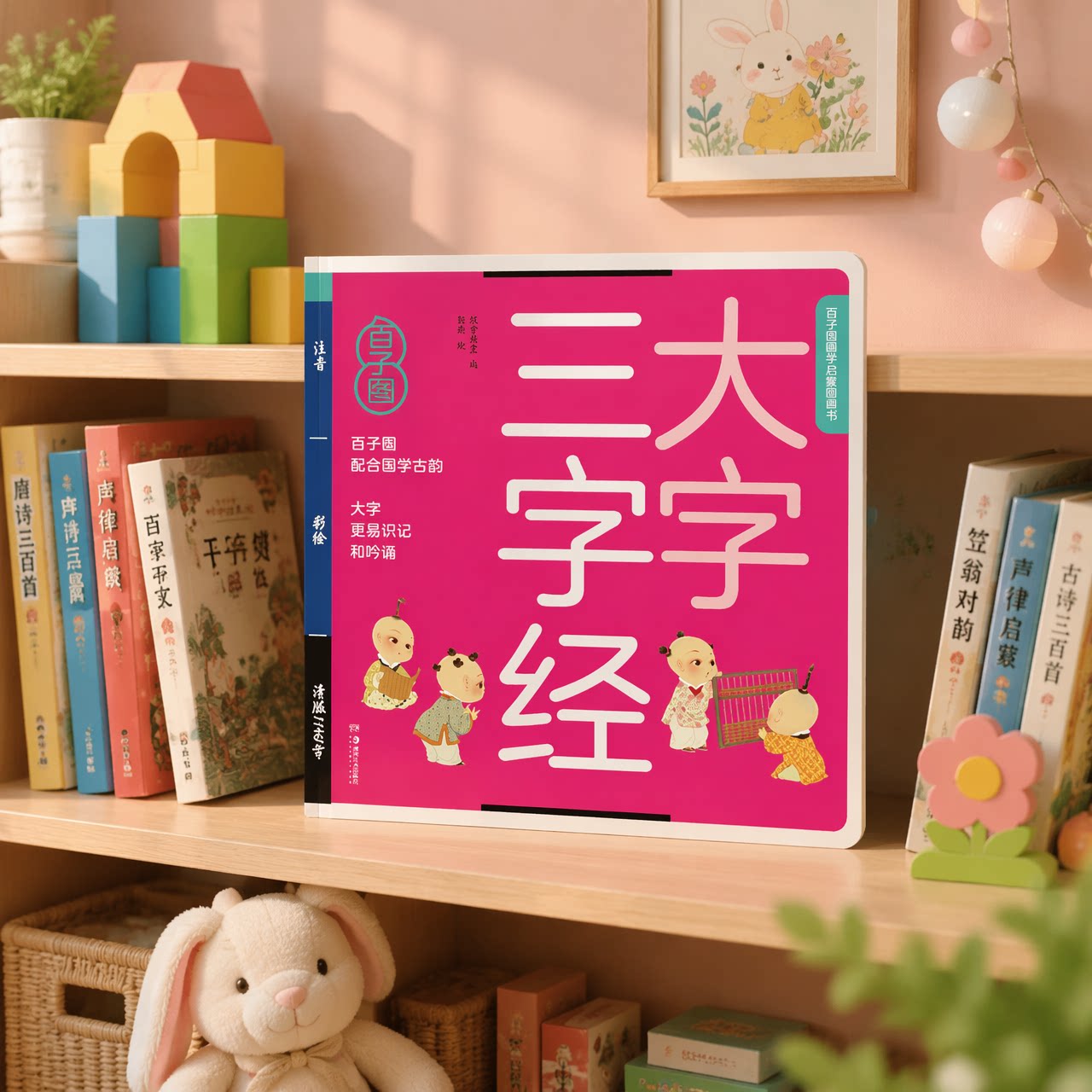 三字经弟子规千字文完整版3-6岁正版幼儿早教小学生注音版经典宝宝少儿传统儿童幼儿园读物4-5-7-8周岁籍纸贵满堂故事书国学启蒙