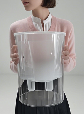 蝴蝶兰花盆上口外径21厘米大号套盆懒人养护浇水自由免维护绿植