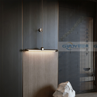 一字长条酒店门牌灯照射logo壁灯民宿餐饮包厢照字灯过道灯镜前灯