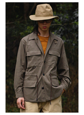 Safari Jacket 轻质机能面料外套 防水山系猎装夹克 猎装外套