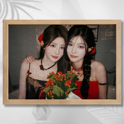 SNH48周边木质拼图1000片高颜值相框摆件挂墙送朋友闺蜜生日礼物