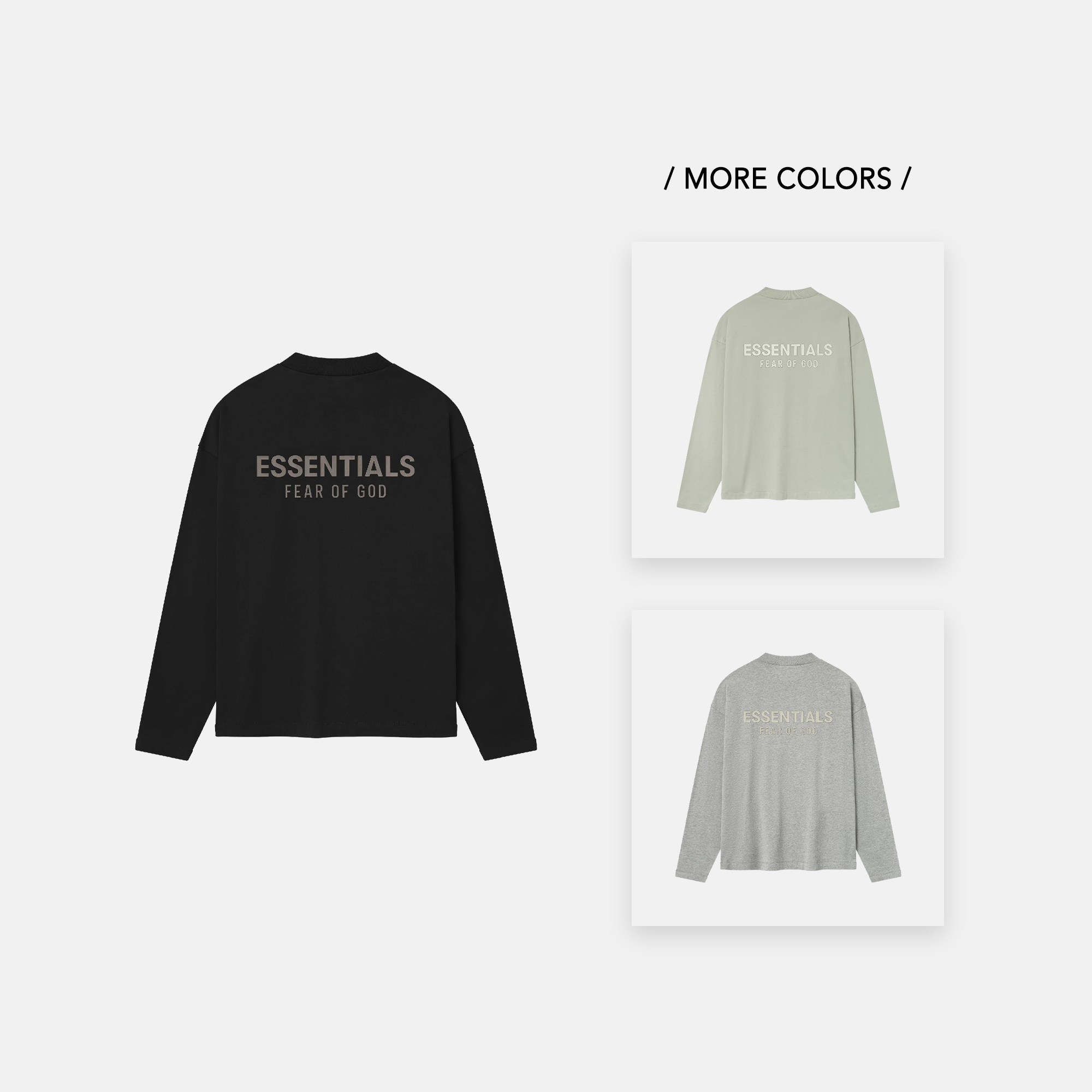 Essentials25新品印花长袖T恤