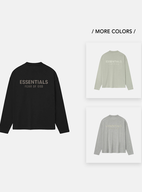 Fear Of God Essentials 25SS Drop2 LOGO拉丝烫标印花长袖T恤