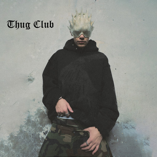 THUGCLUB骷髅印花纯棉连帽卫衣