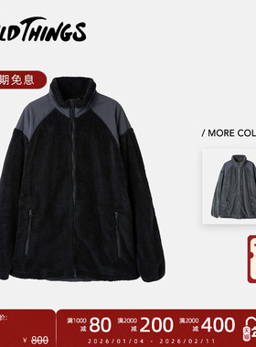 【秋冬新品】WILDTHINGS 25FW LEVEL3 SHAGGY 拼接摇粒绒夹克外套