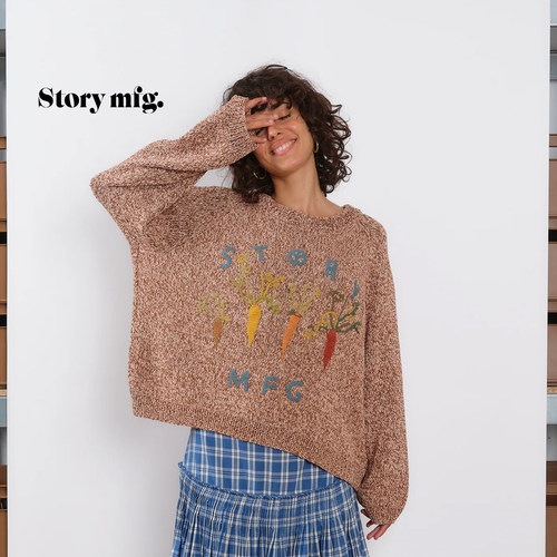 StoryMfg.有机棉胡萝卜毛衣