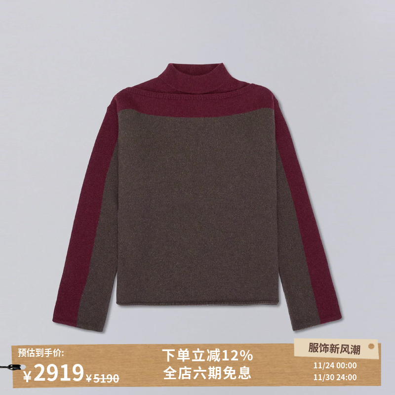 J.L-A.L25FW羊毛圆领针织衫