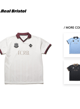 F.C.Real Bristol 25FW EXHIBITION S/S GAME撞色领运动短袖T恤