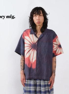 【长期主义】Story mfg. 26SS 手工扎染复古花卉印花翻领短袖衬衫