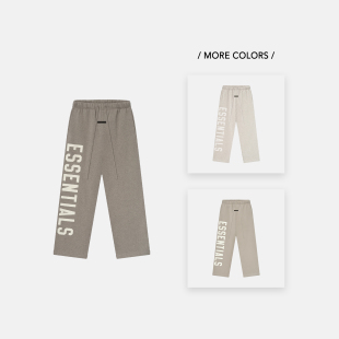 Essentials God 25SS 撞色侧边大LOGO印花阔腿休闲裤 Fear 长裤
