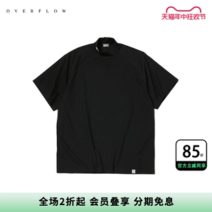 夏季 KOLOR 24SS T恤 阿部润一 日系半高领刺绣细节拉链机能风短袖