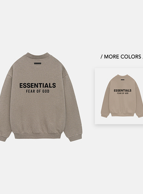 FOG Essentials 24FALL HOLIDAY 后背撞色大LOGO烫标印花圆领卫衣
