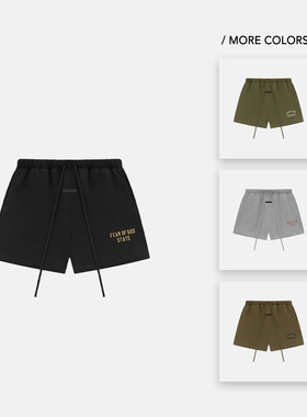 Fear Of God Essentials FALL24 大学系列主线同款LOGO棉足球短裤