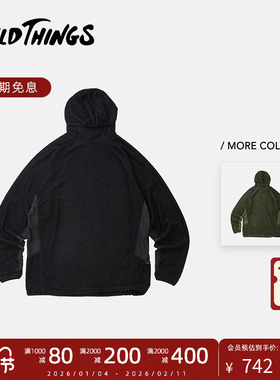 【秋冬新品】WILDTHINGS 25FW OCTA  EVOLVE 轻量户外拼接连帽衫