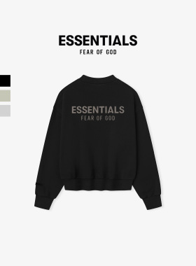 Fear of God Essentials 26SS Drop2 LOGO拉丝烫标印花圆领卫衣