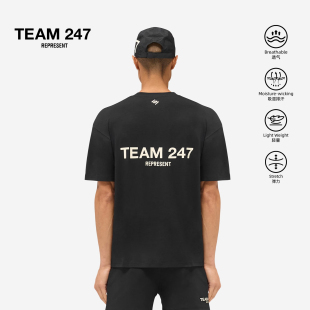 【潮流运动】REPRESENT 247机能支线 26SS Team系列超大号短袖T恤