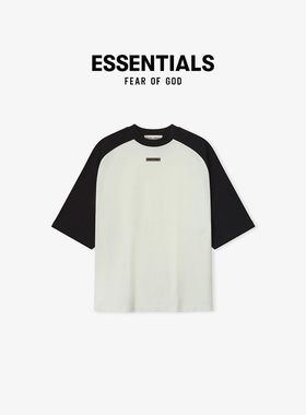 【美式街头】Fear of God Essentials 26SS复古撞色插肩袖短袖T恤