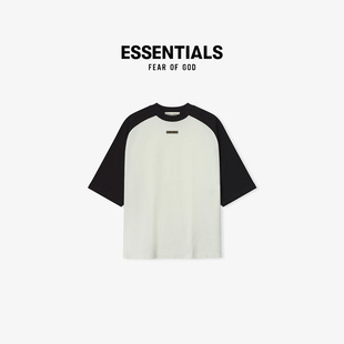 【美式街头】Fear of God Essentials 26SS复古撞色插肩袖短袖T恤