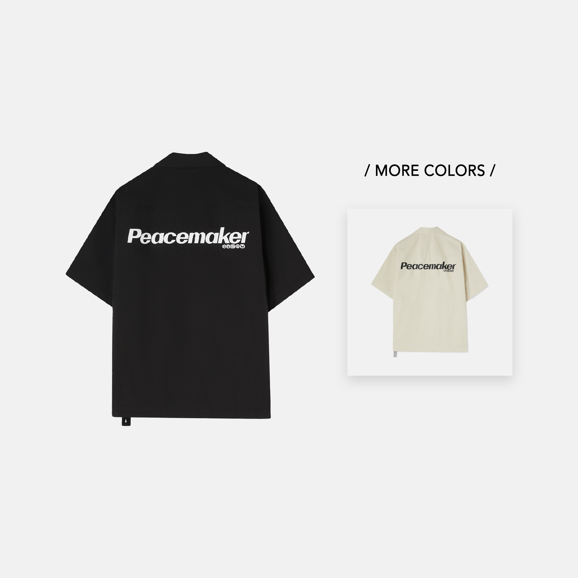 PEACEMAKEROAMC®纯色短袖衬衫