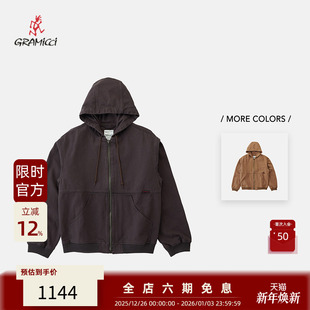 25FW GRAMICCI 小野人山系复古休闲帆布连帽夹克外套 城市机能