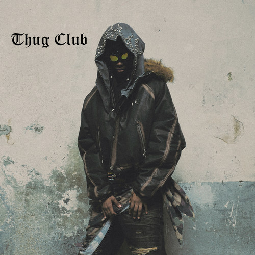 THUGCLUB骷髅印花毛领连帽夹克