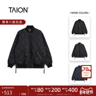 TAION 25秋冬新品 日系军事风保暖MA-1飞行员羽绒服夹克外套