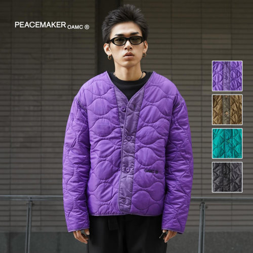 PEACEMAKER绗缝叠穿夹克