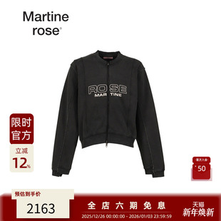 25FW ROSE MARTINE 复古水洗logo印花拉链圆领外套 winter同款