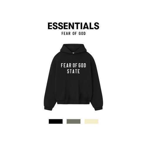Essentials25Drop2字母连帽卫衣