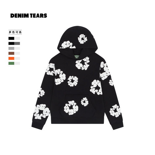 DENIMTEARS花环印花连帽卫衣